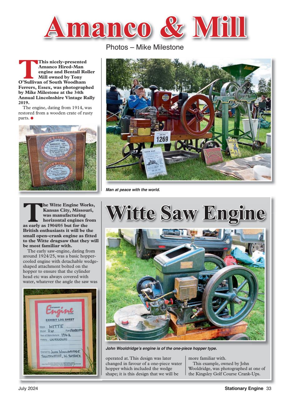 Stationary Engine Preview Pages