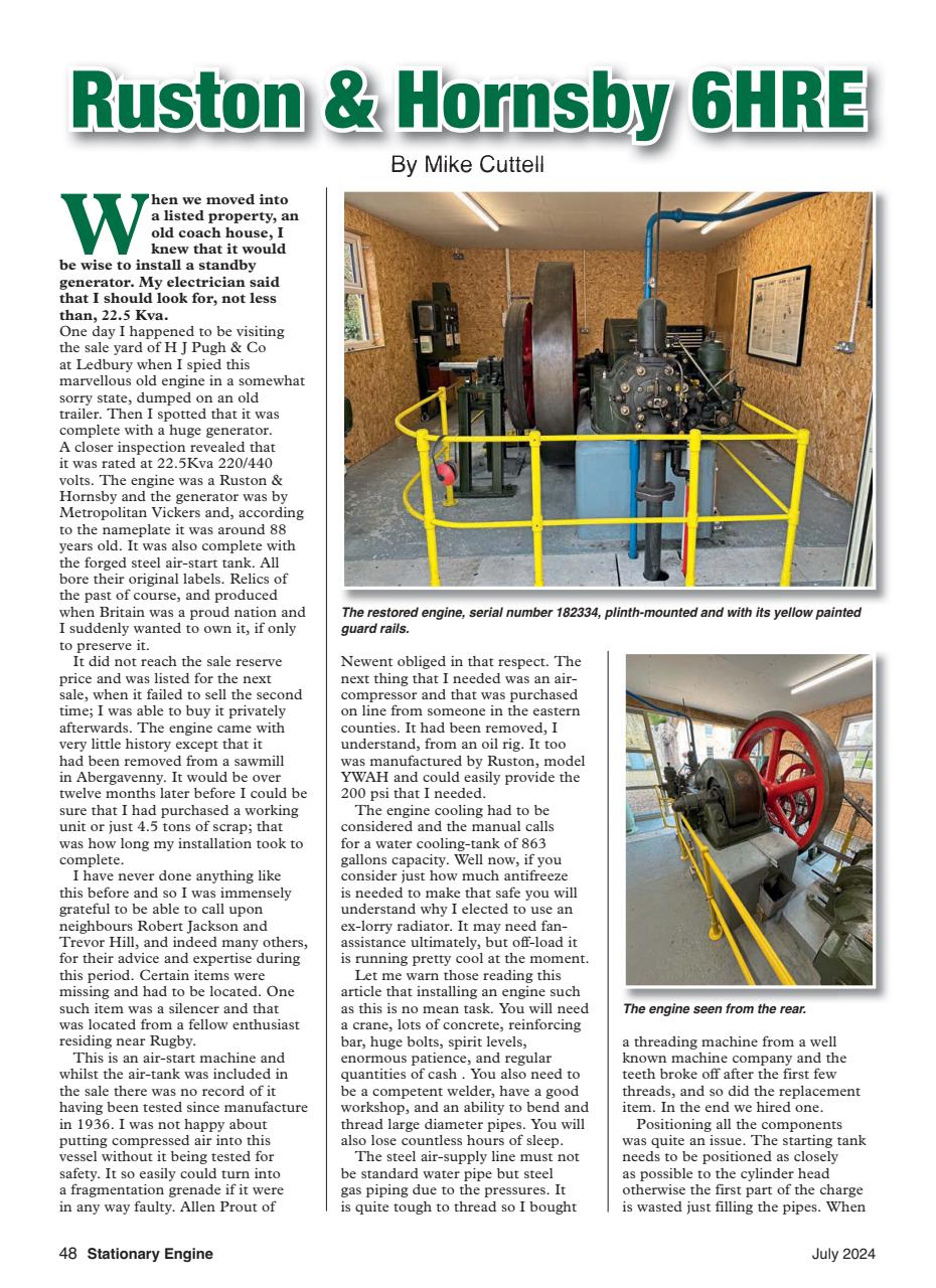 Stationary Engine Preview Pages