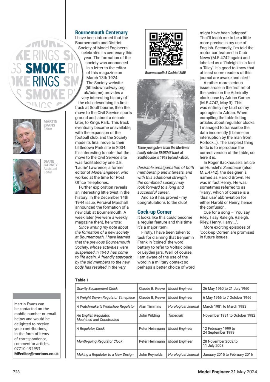 Model Engineer Preview Pages