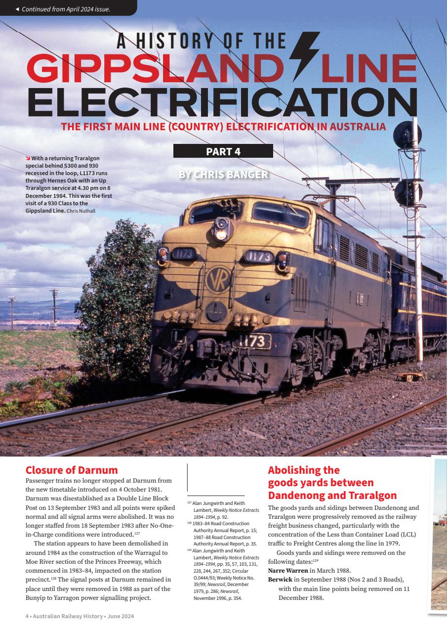 Australian Railway History Preview Pages