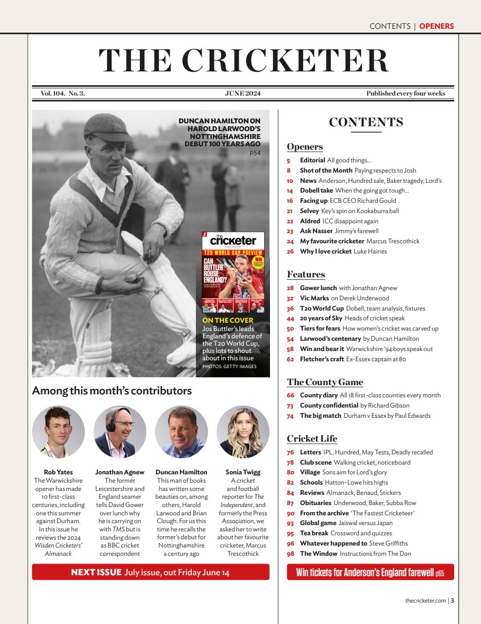 The Cricketer Magazine Preview Pages
