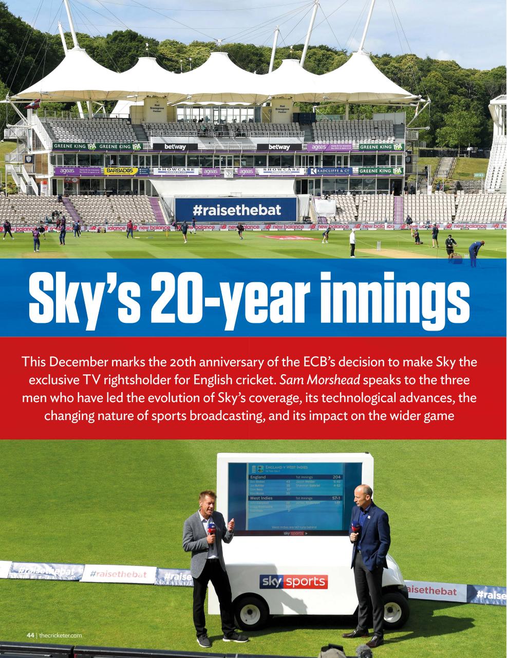 The Cricketer Magazine Preview Pages