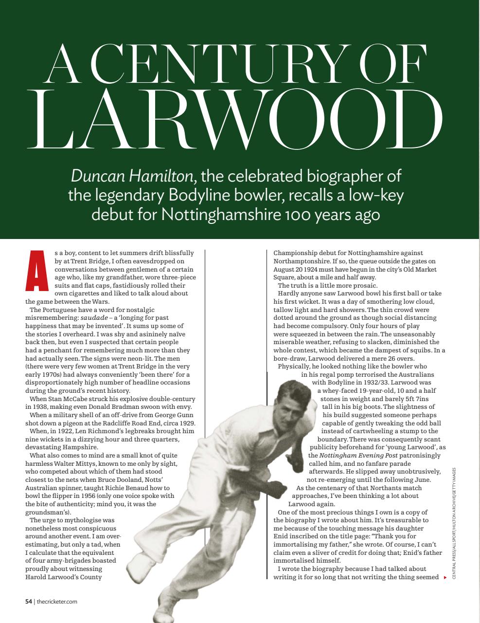 The Cricketer Magazine Preview Pages