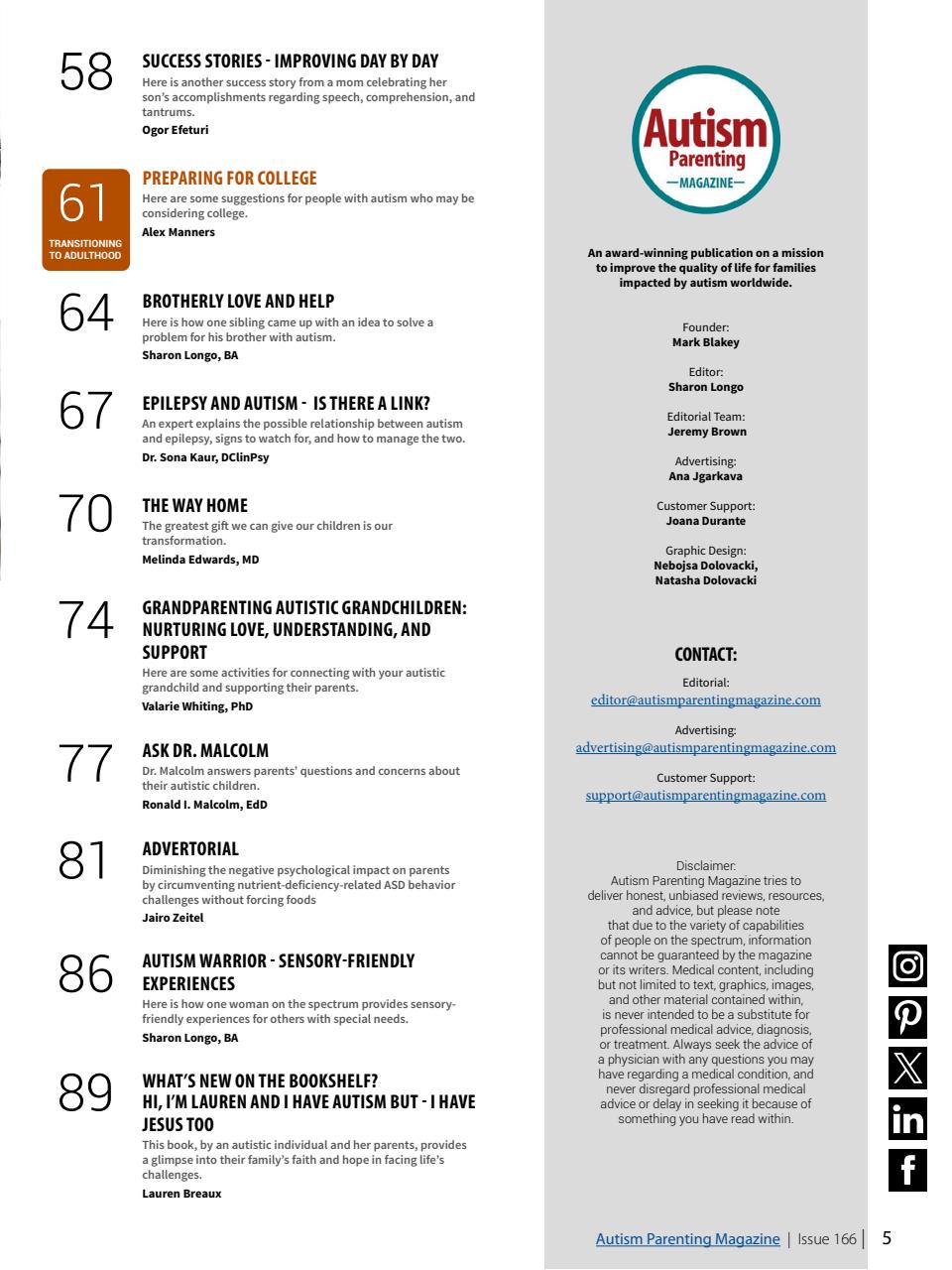 Autism Parenting Preview Pages