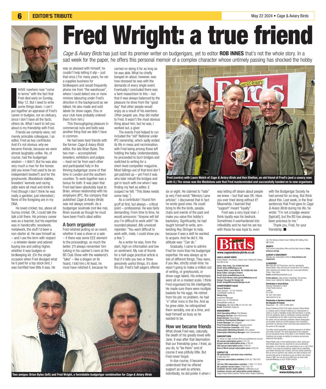 Cage & Aviary Birds Preview Pages