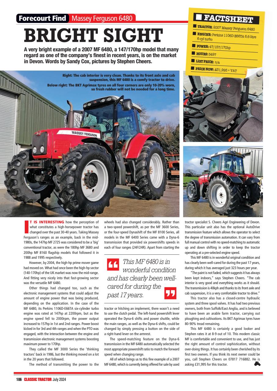 Classic Tractor Preview Pages