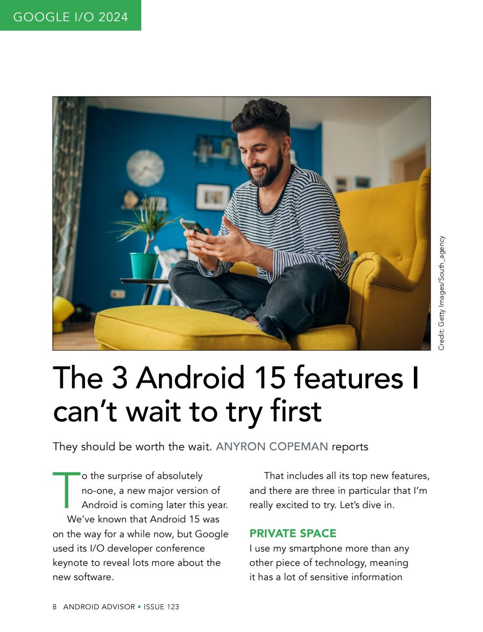 Android Advisor Preview Pages