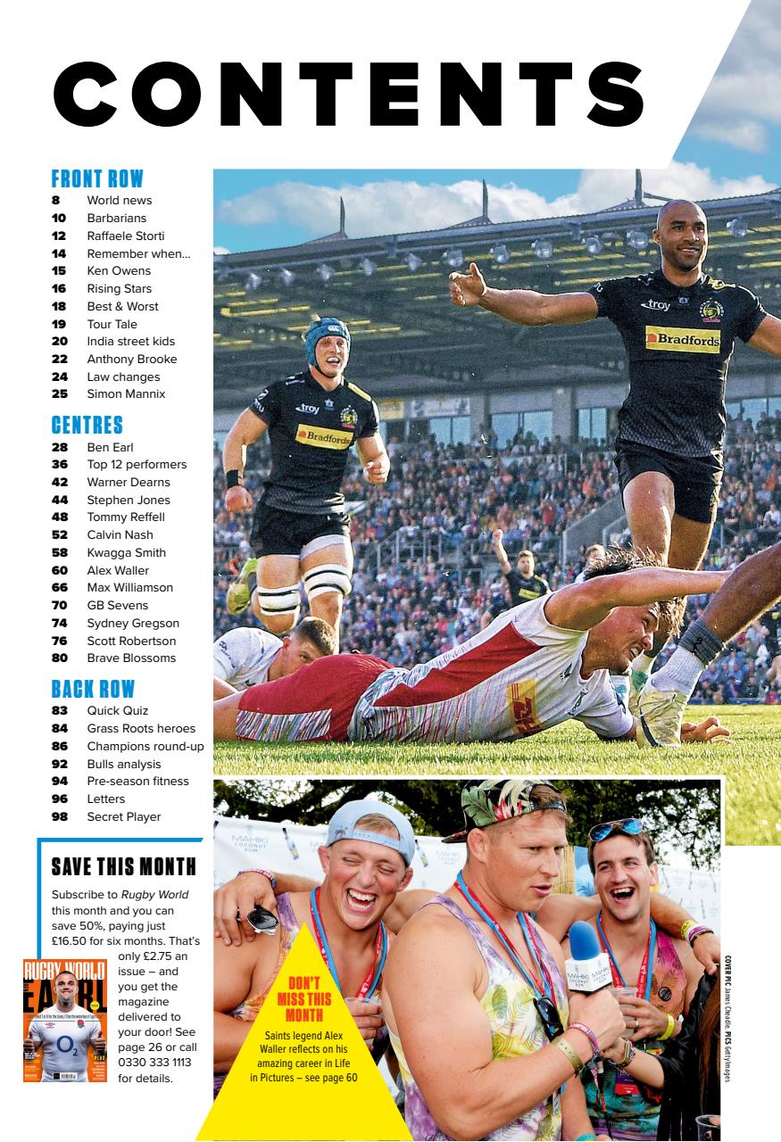 Rugby World Preview Pages