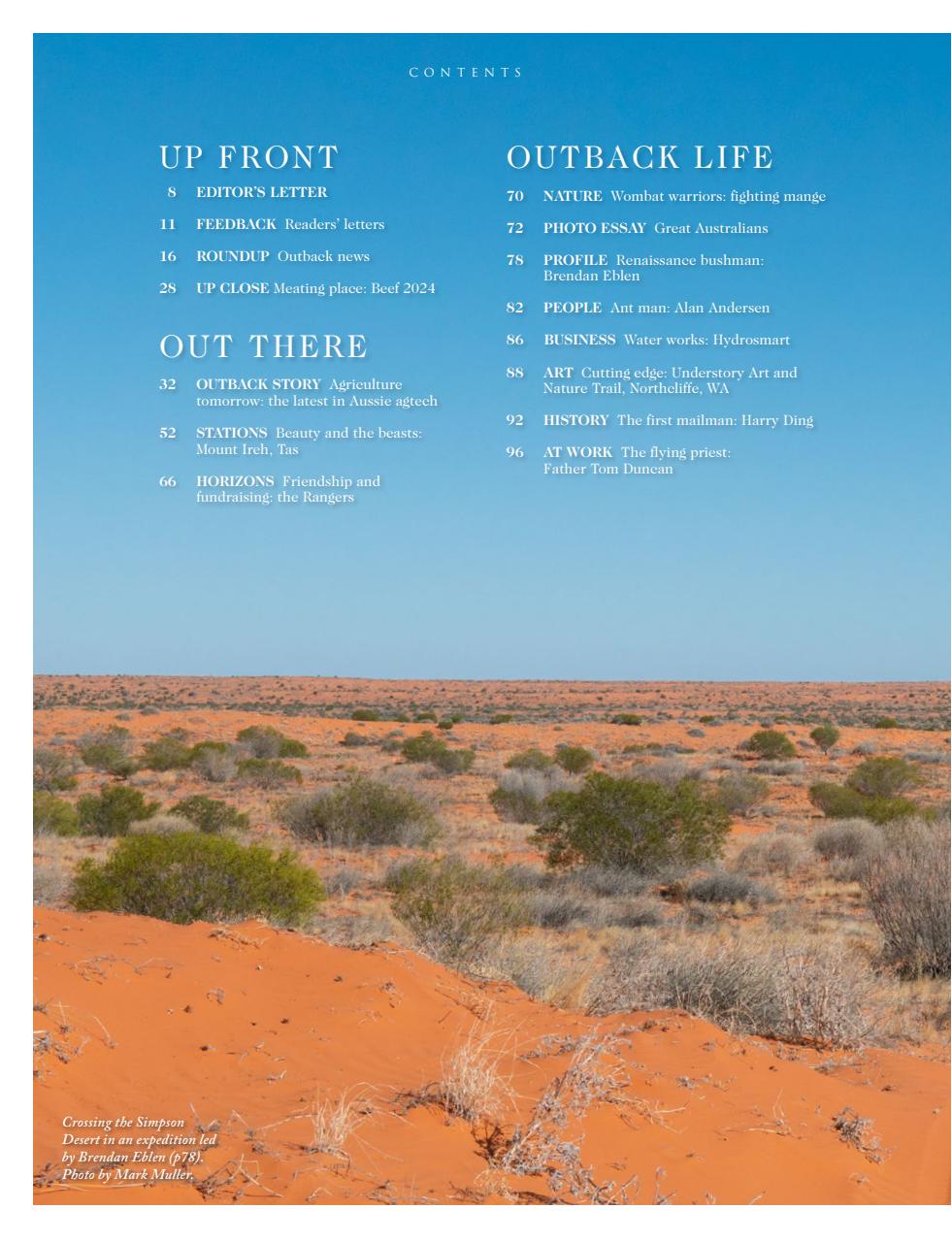 OUTBACK Magazine Preview Pages