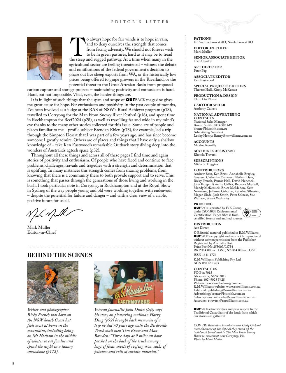 OUTBACK Magazine Preview Pages