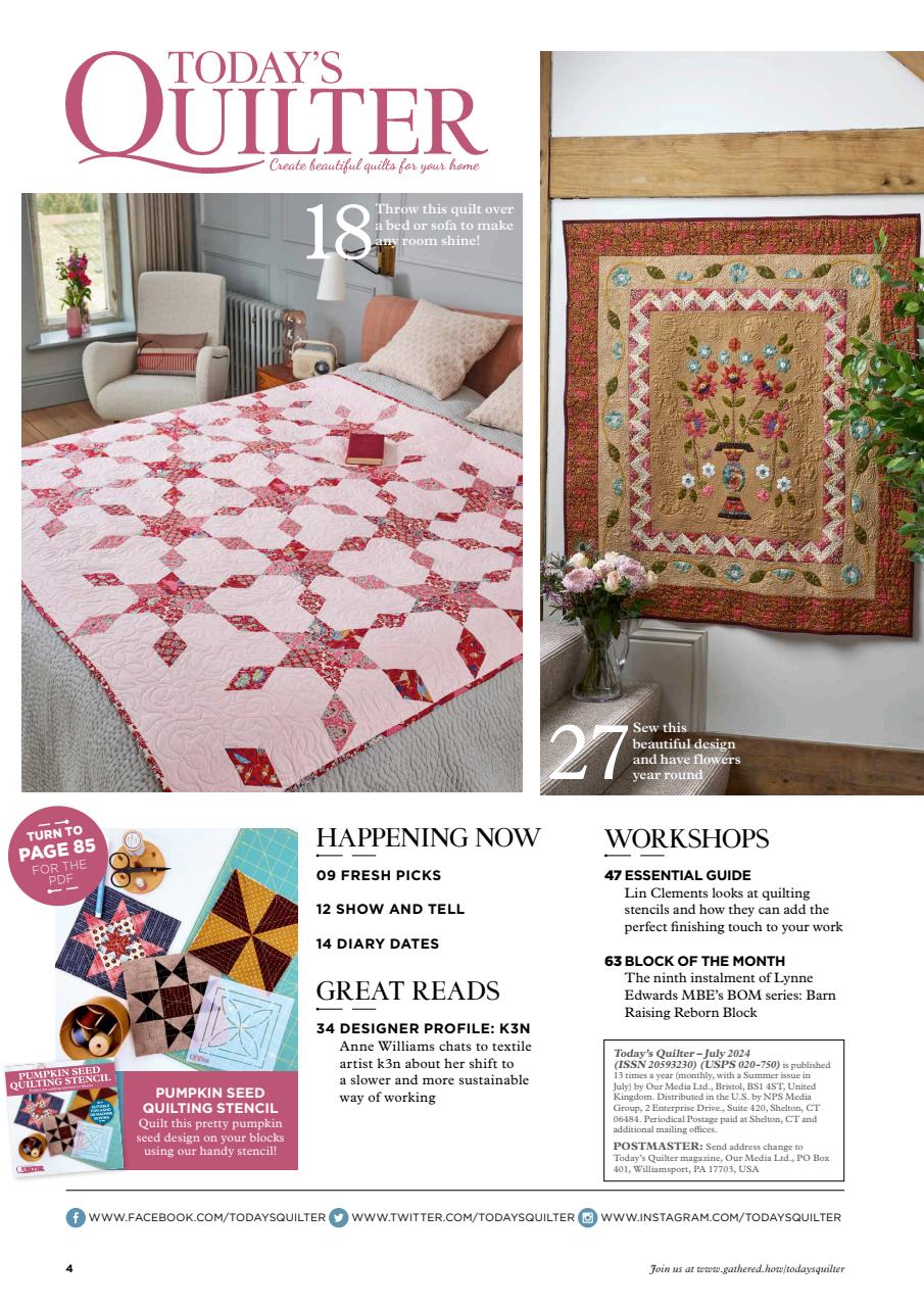 Today’s Quilter Preview Pages