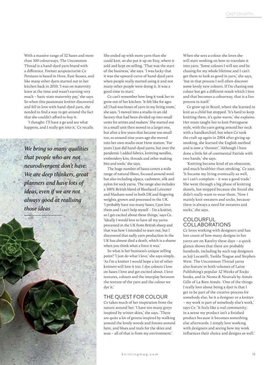 Knitting Preview Pages