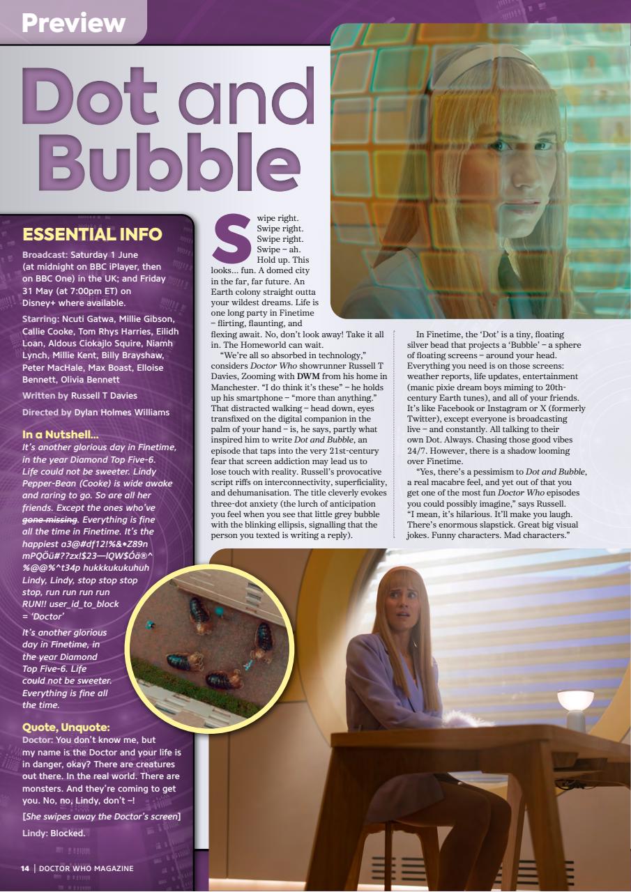 Doctor Who Magazine Preview Pages