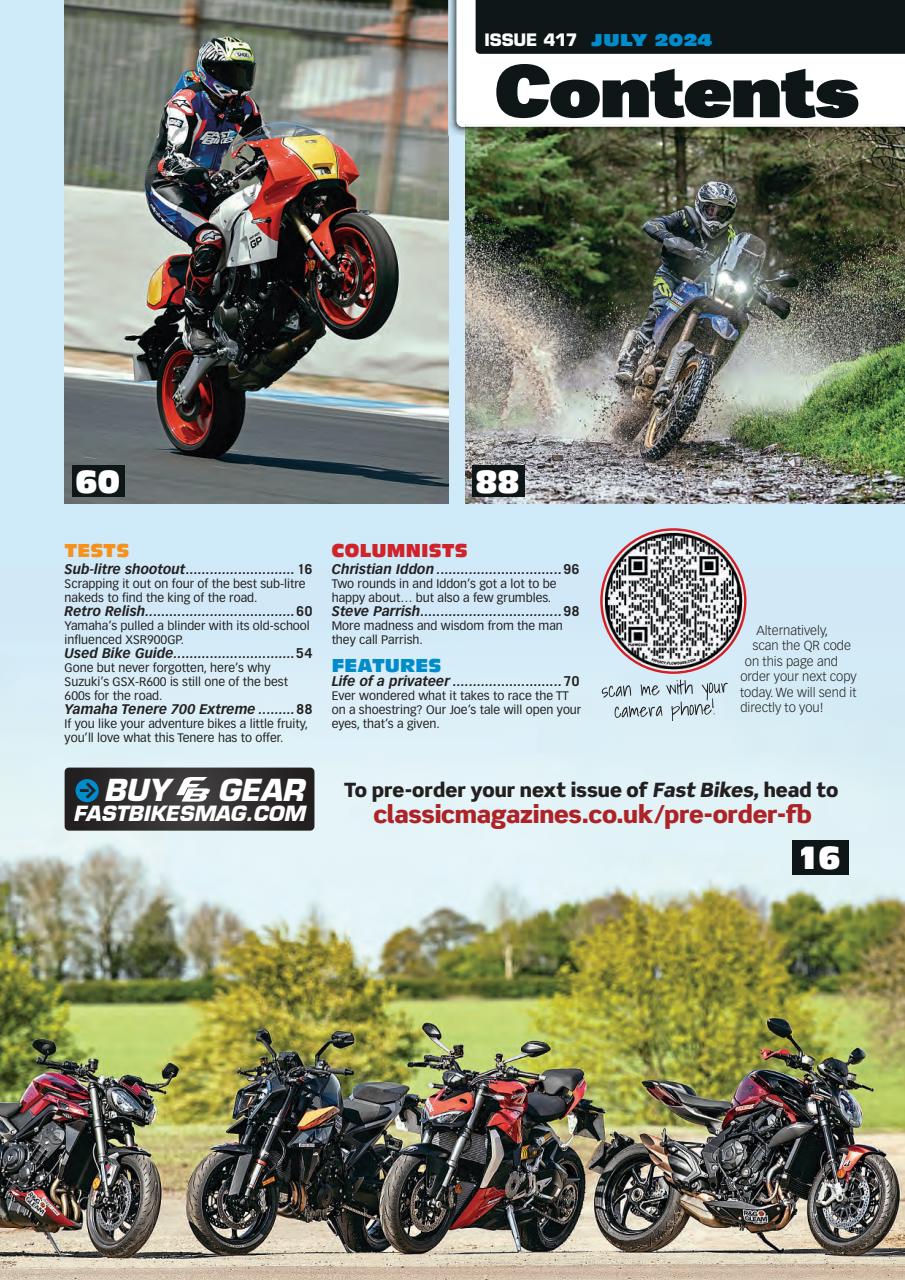 Fast Bikes Preview Pages