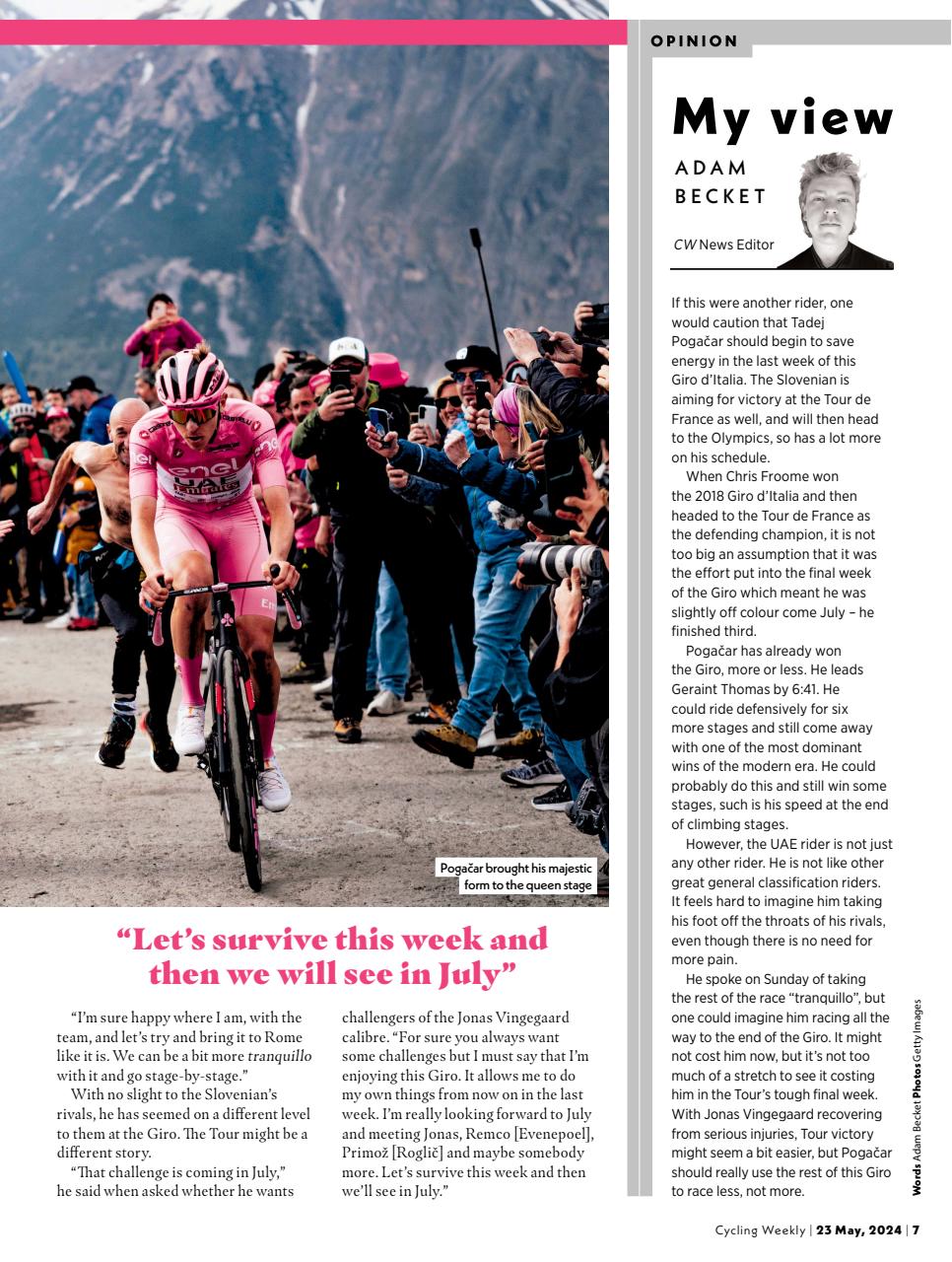 Cycling Weekly Preview Pages
