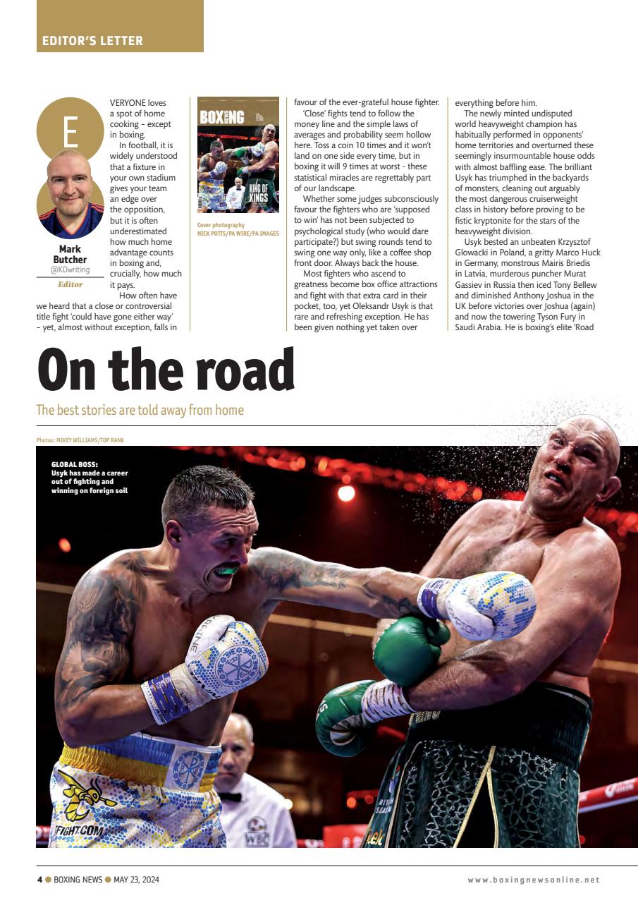 Boxing Preview Boxing News Magazine - 23-May 2024 Back Issue