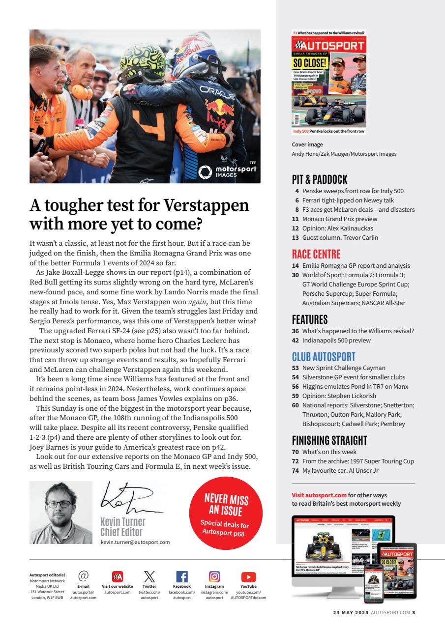Autosport Preview Pages