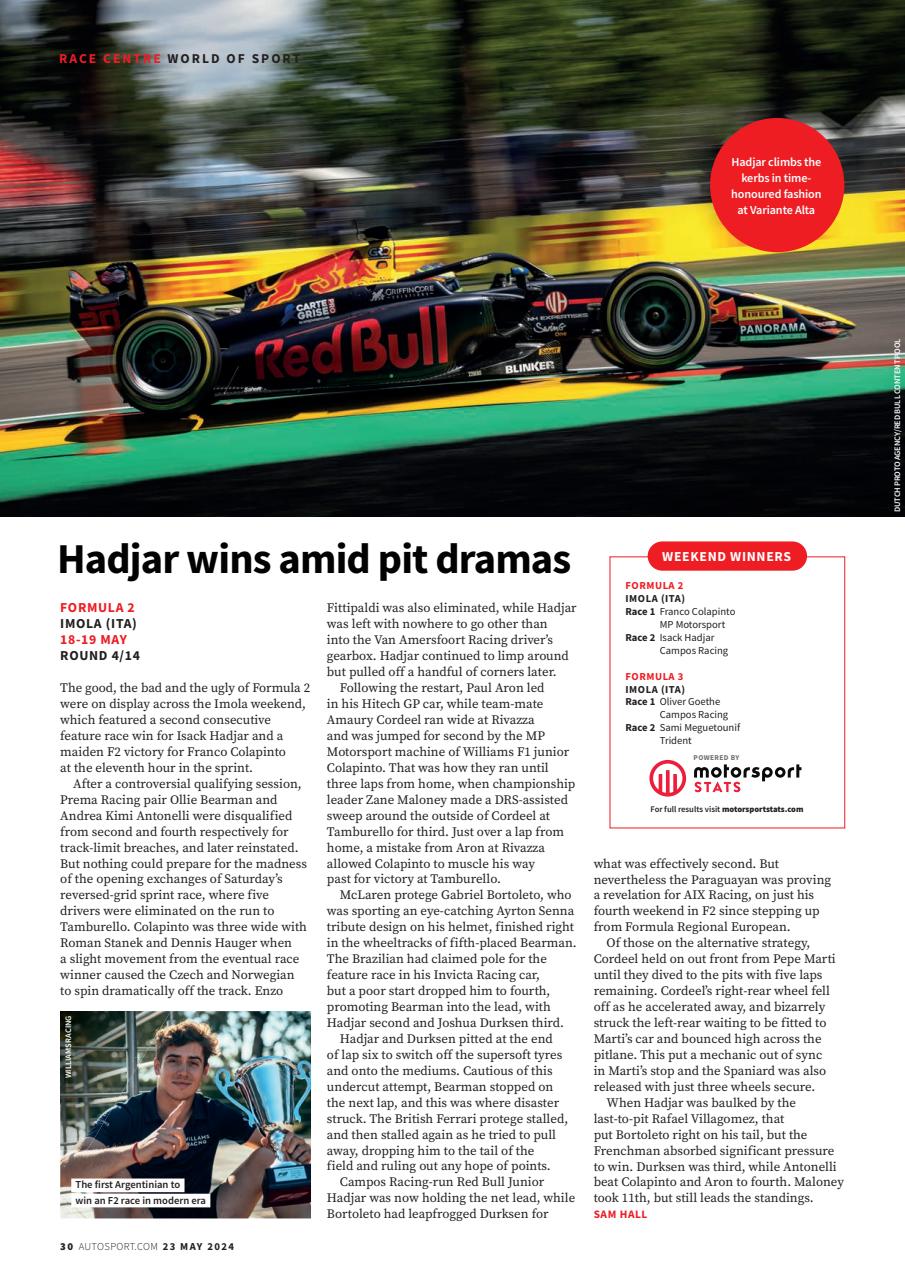 Autosport Preview Pages