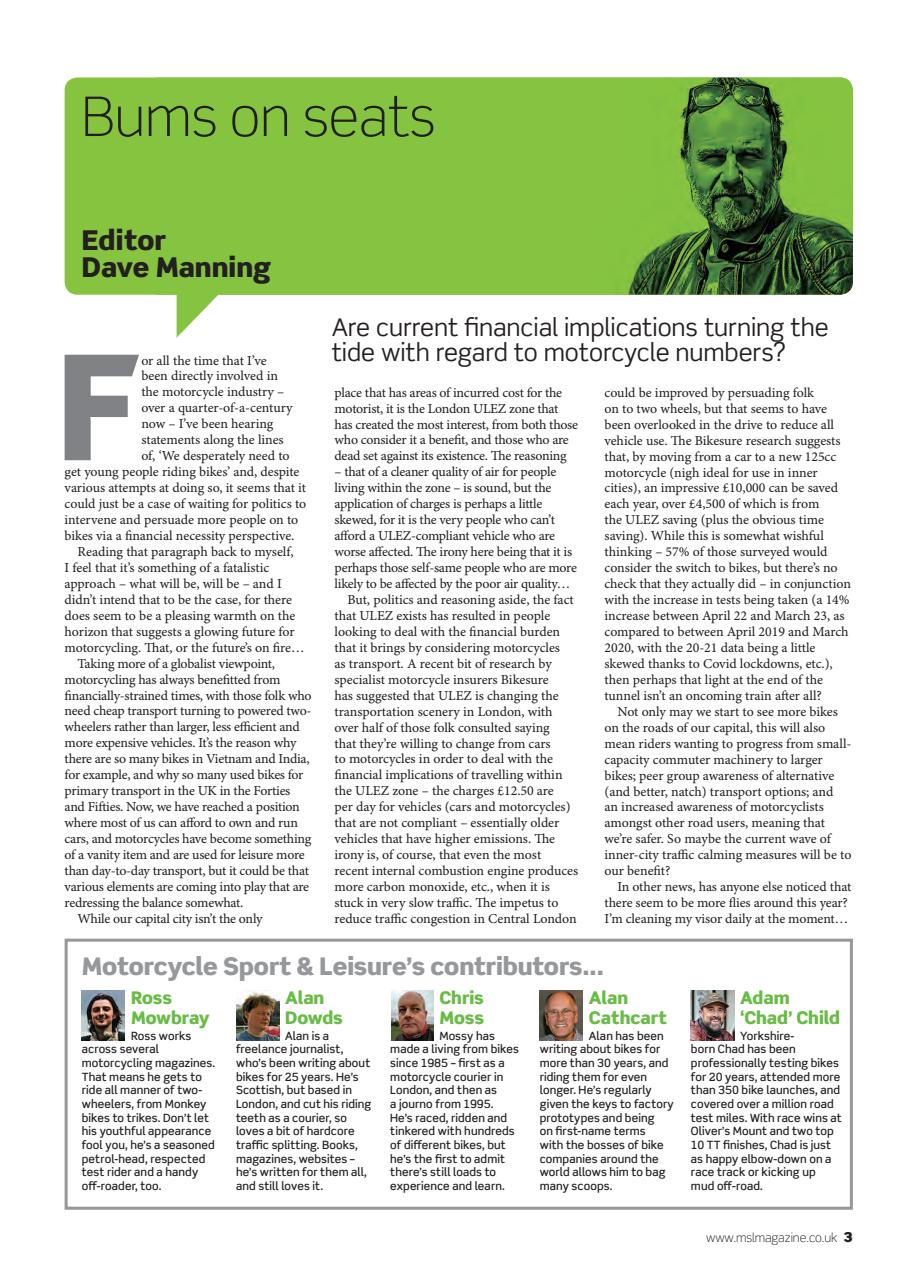 Motorcycle Sport & Leisure Preview Pages