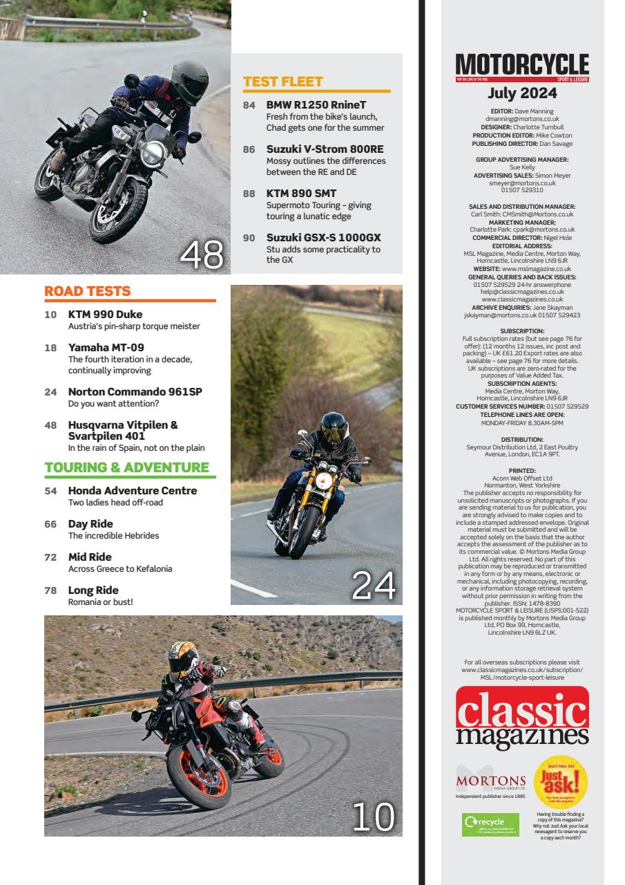 Motorcycle Sport & Leisure Preview Pages