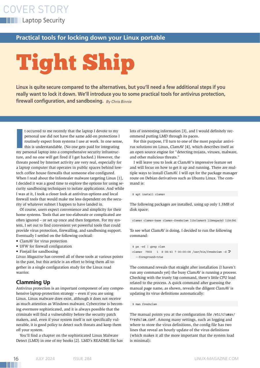 Linux Magazine Preview Pages