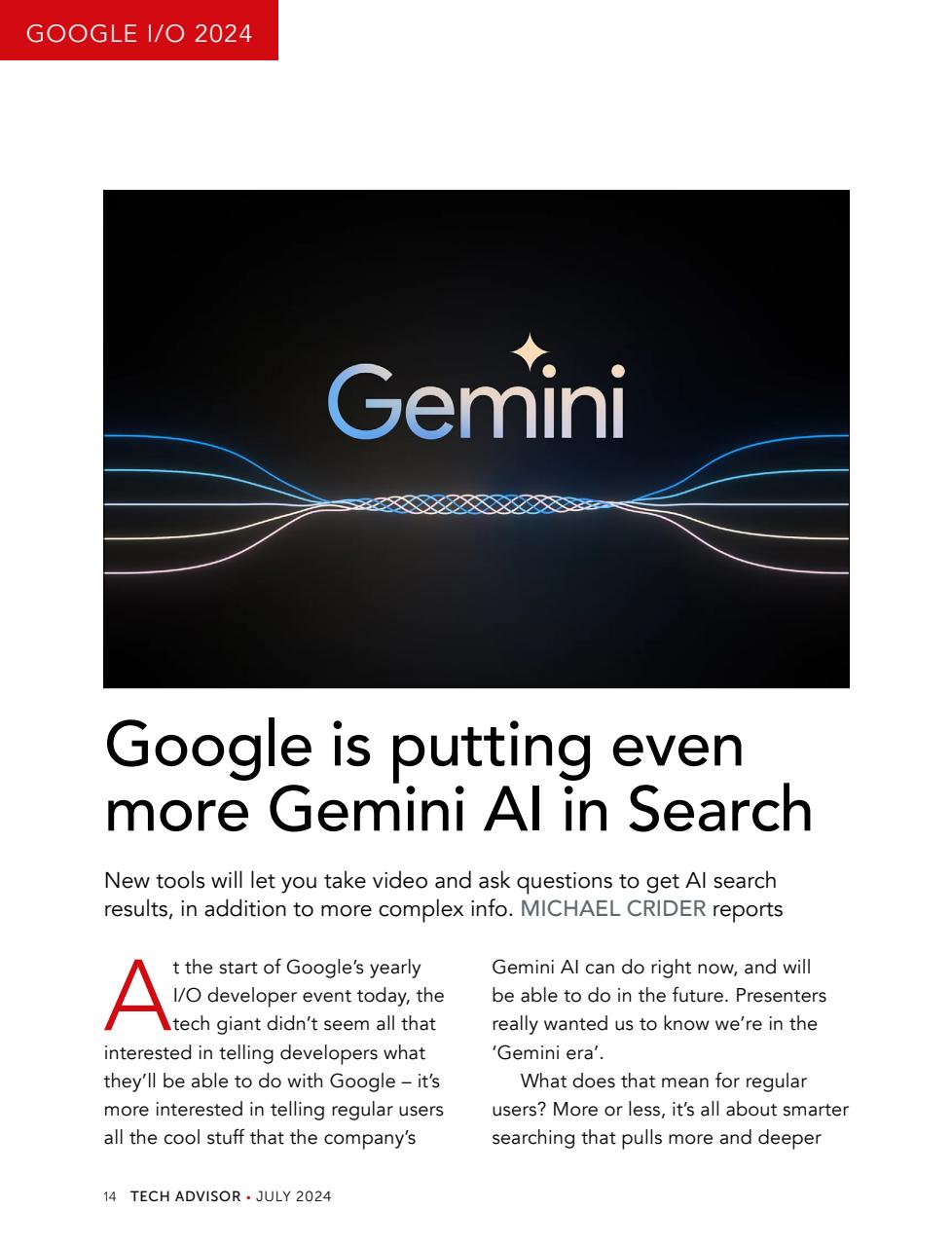 Tech Advisor Preview Pages