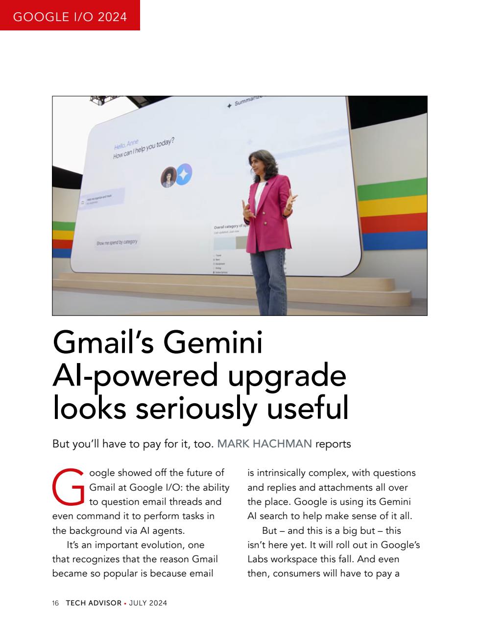 Tech Advisor Preview Pages