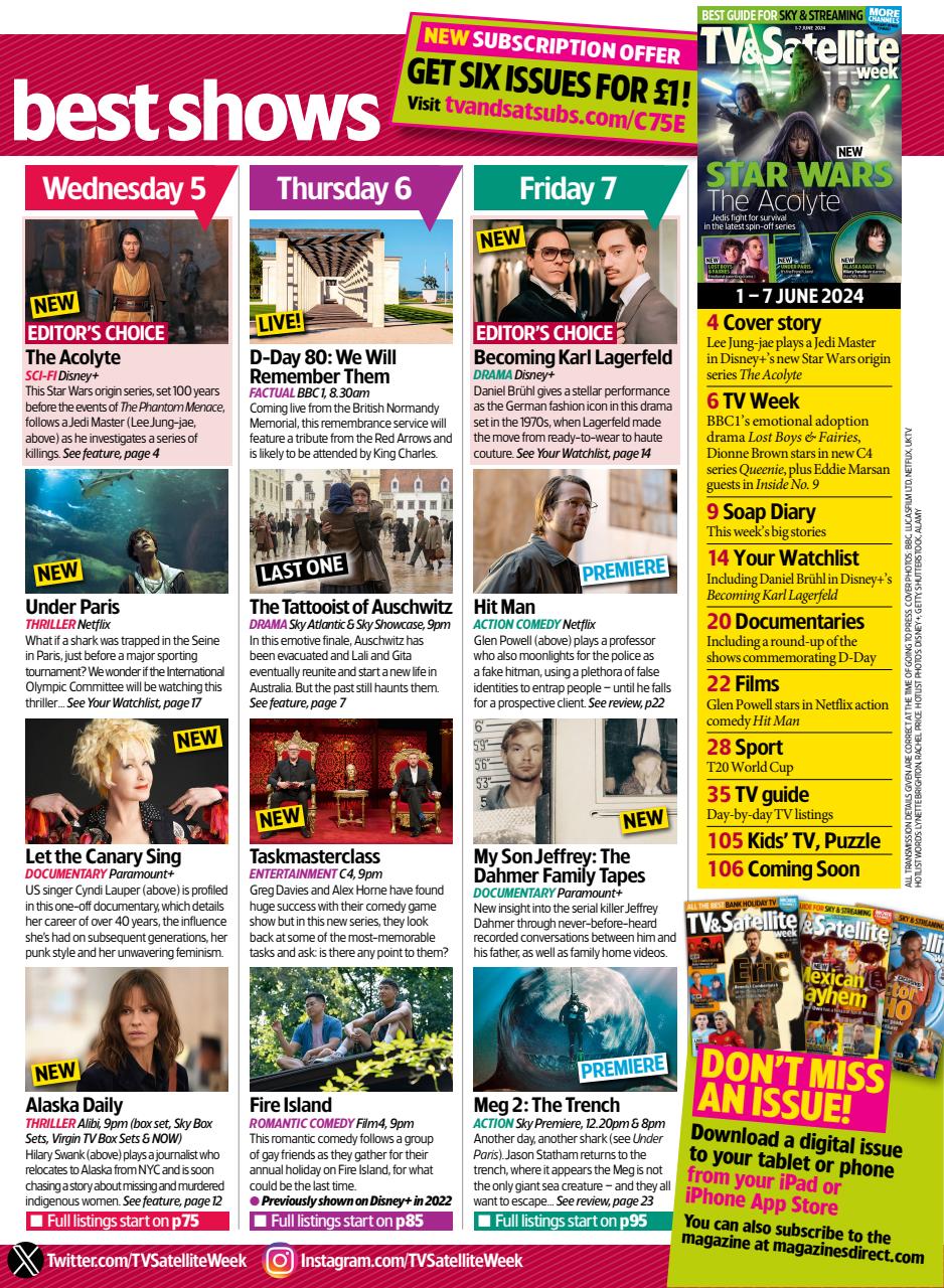 TV & Satellite Week Preview Pages
