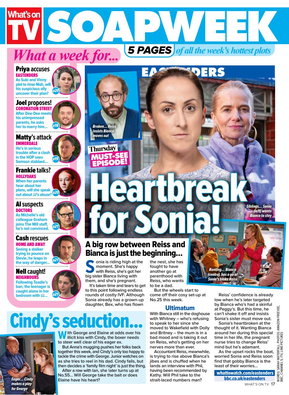 What's on TV Preview Pages