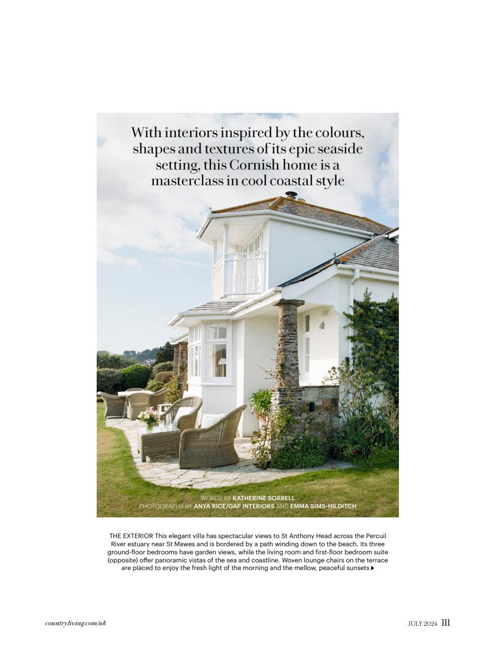 Country Living Magazine Subscriptions and Jul-24 Issue