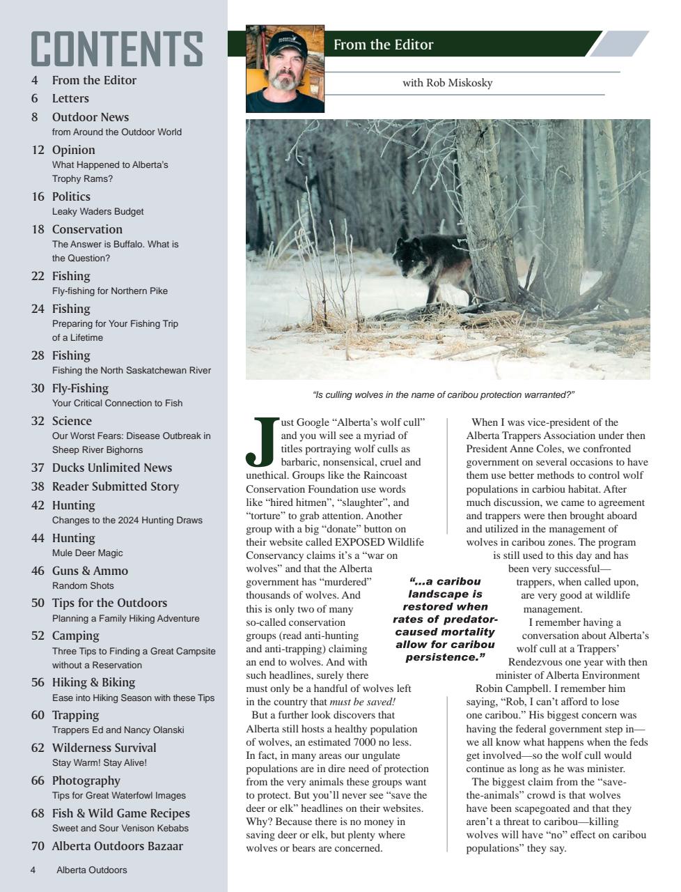 Alberta Outdoors Preview Pages