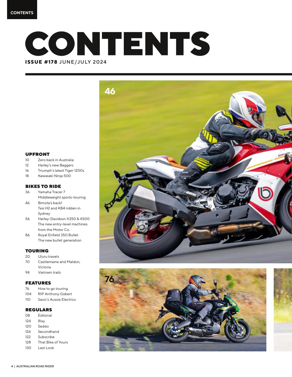 Australian Road Rider Preview Pages