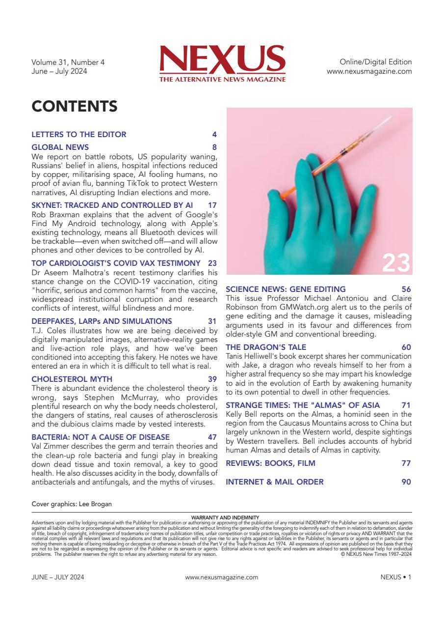 Nexus Magazine Preview Pages