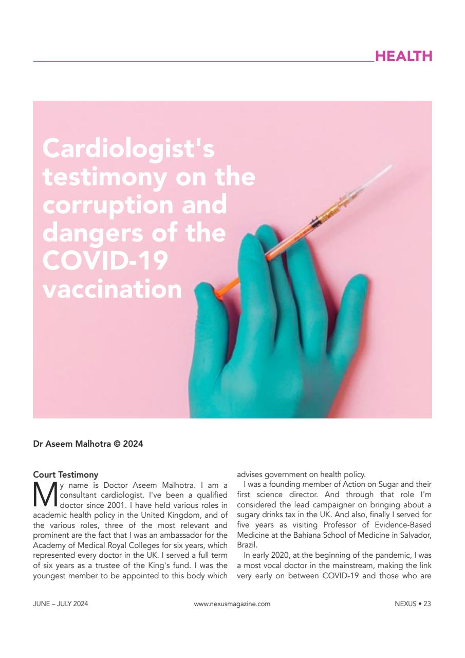 Nexus Magazine Preview Pages