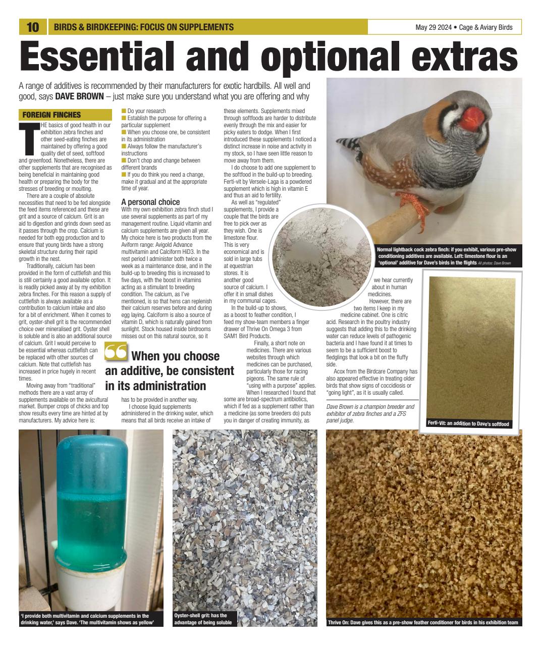 Cage & Aviary Birds Preview Pages