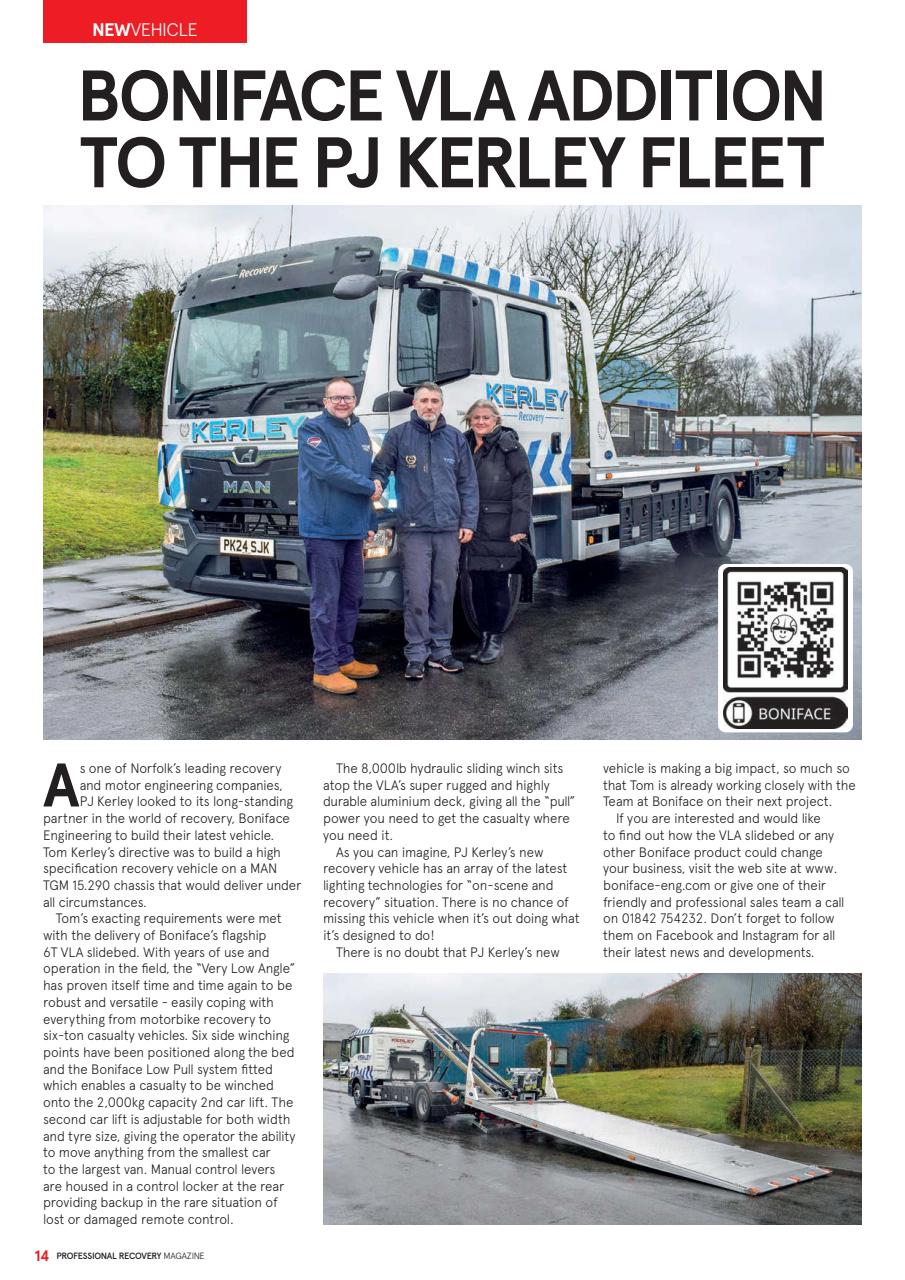 Professional Recovery Magazine Preview Pages