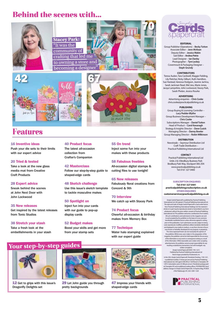 Simply Cards & Papercraft Preview Pages