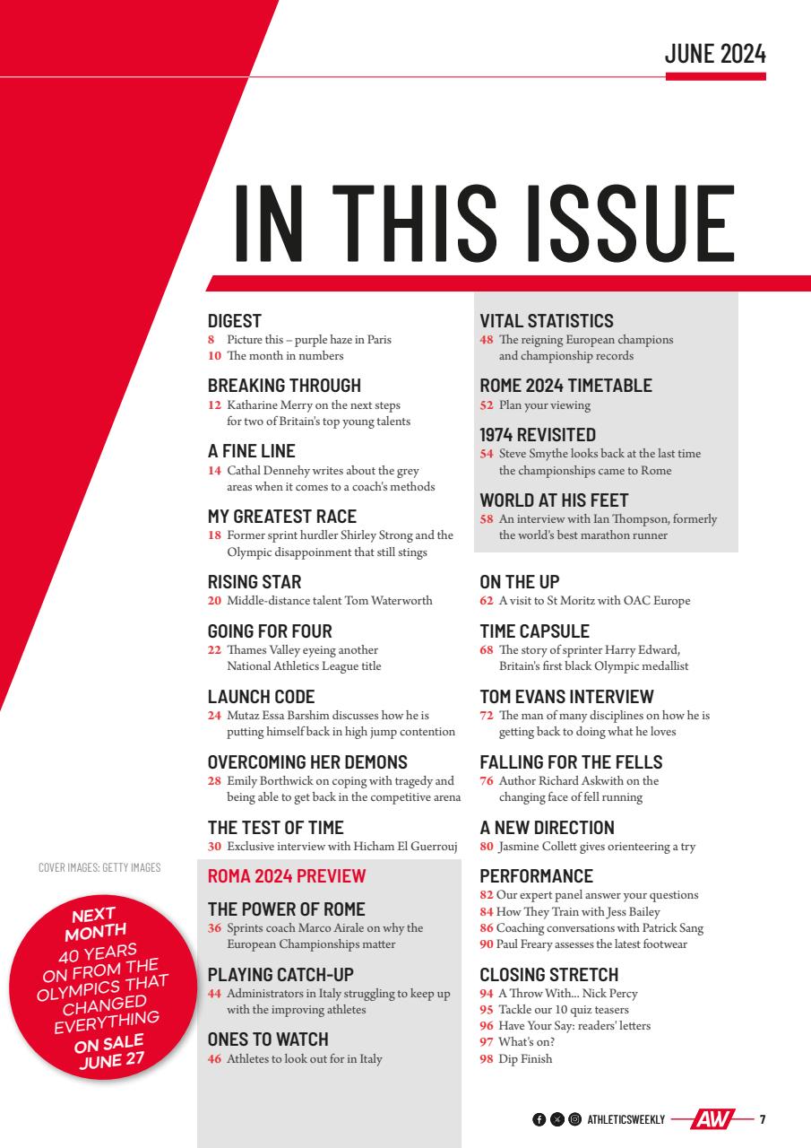 AW – Athletics Weekly Magazine Preview Pages