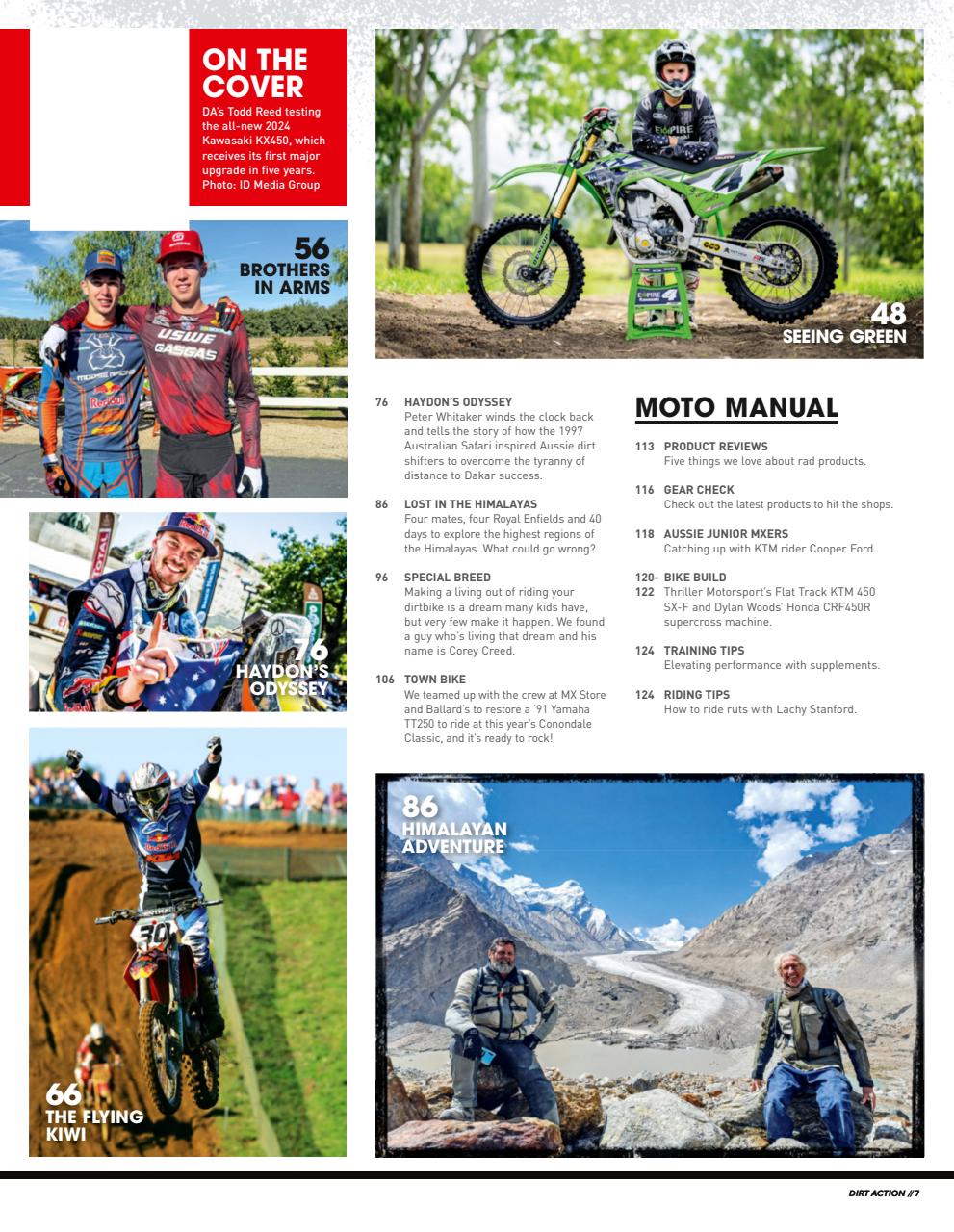 Dirt Action Preview Pages