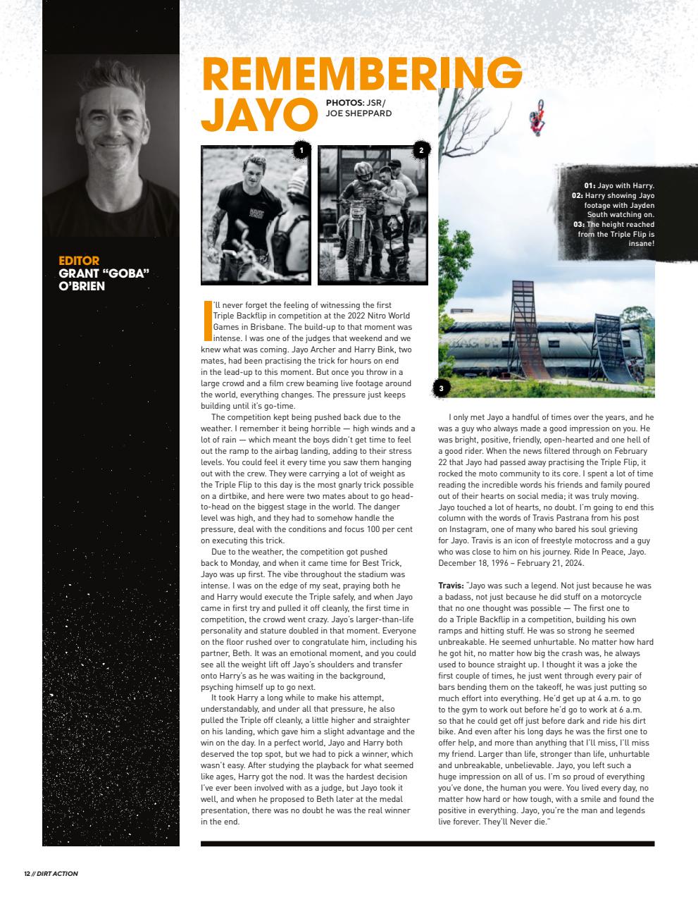 Dirt Action Preview Pages