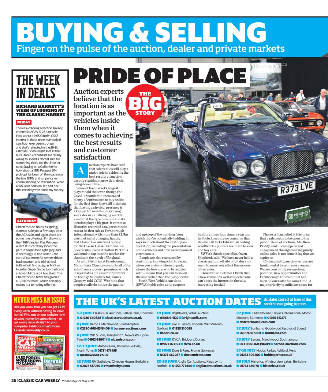 Classic Car Weekly Preview Pages