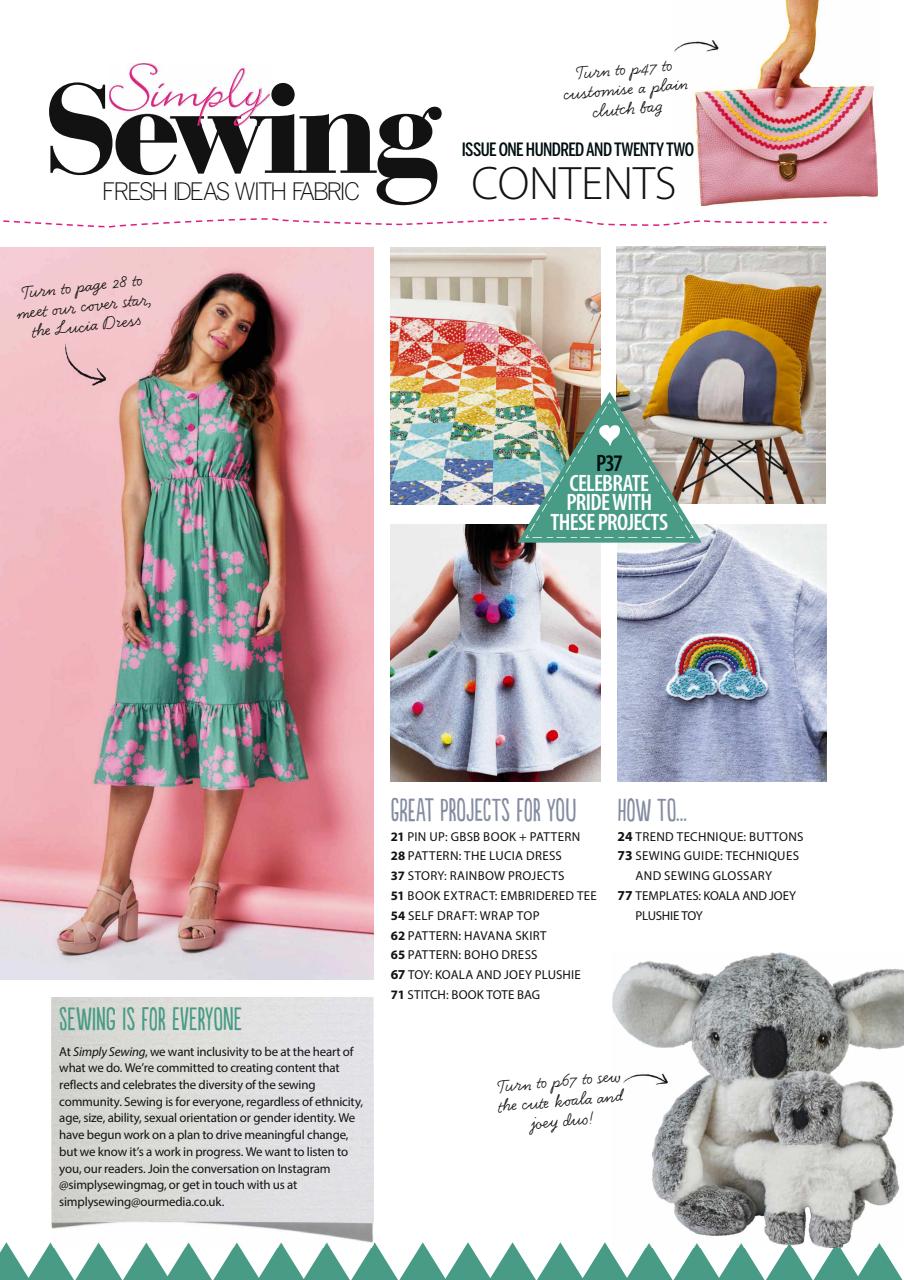 Simply Sewing Preview Pages