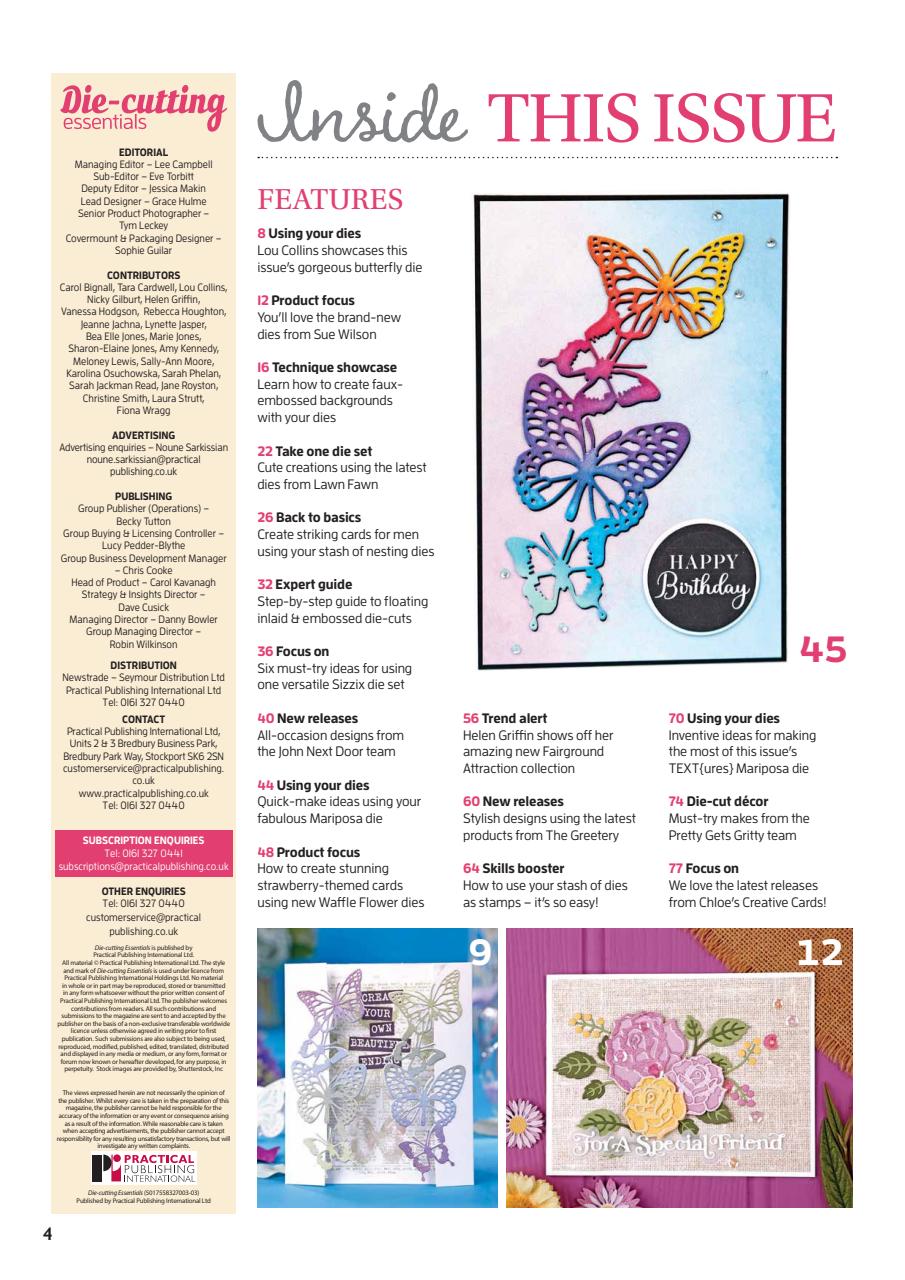 Die-Cutting Essentials Preview Pages