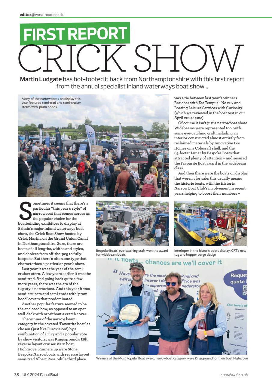 Canal Boat Preview Pages