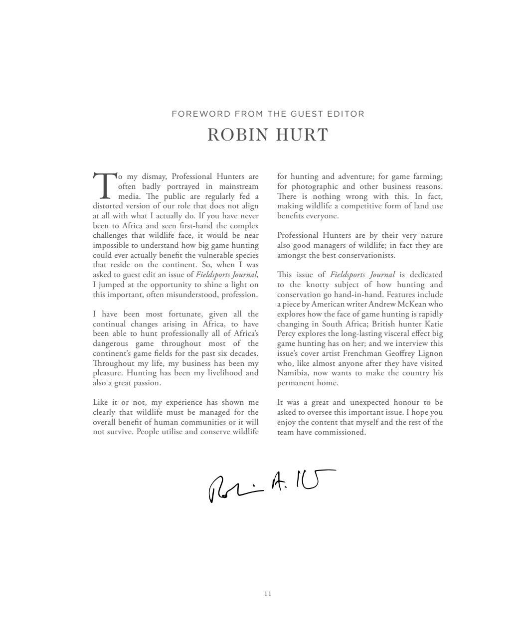 Fieldsports Journal Preview Pages