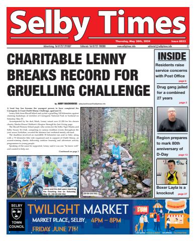 Selby Times issue May 30th 2024