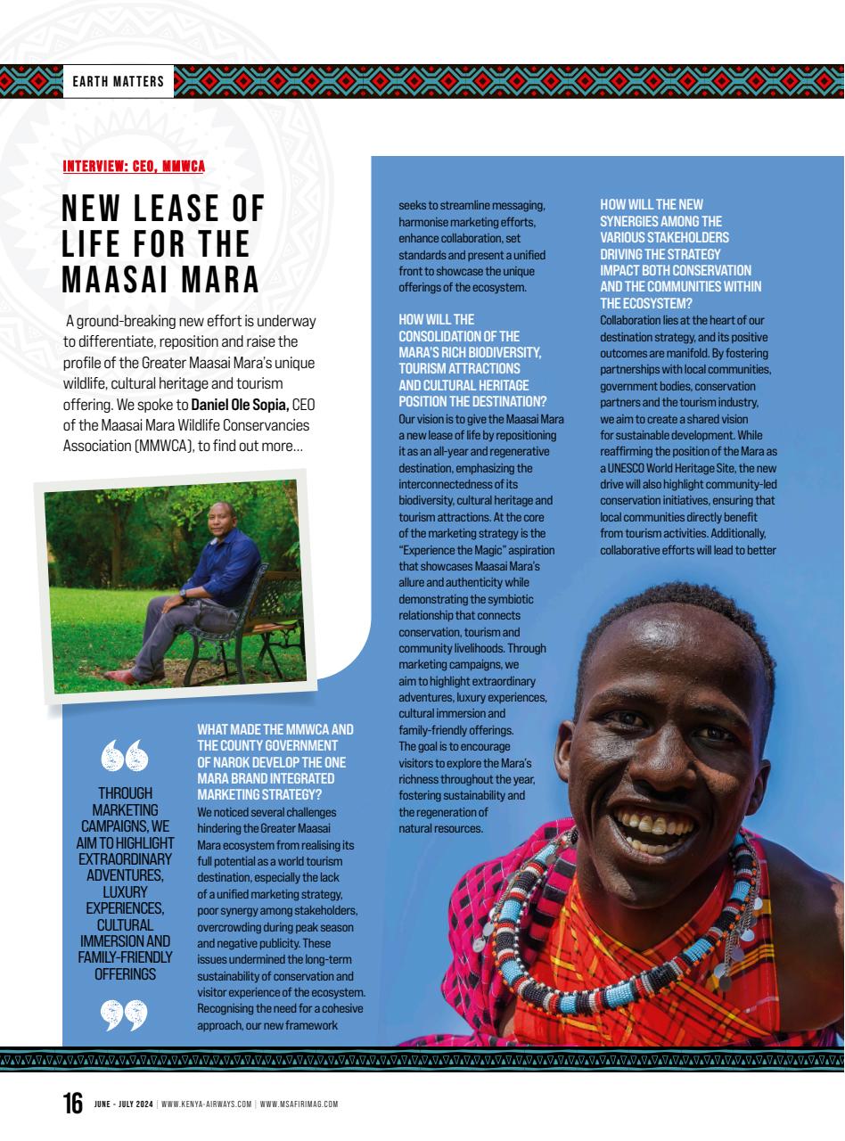 MSAFIRI – Kenya Airways Inflight Preview Pages
