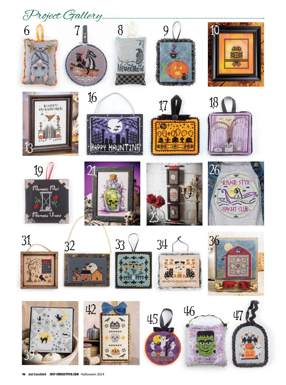 Just CrossStitch Magazine Subscriptions and Halloween 2024 Issue