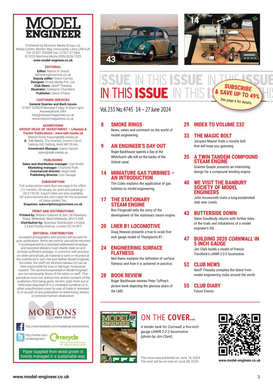 Model Engineer Preview Pages