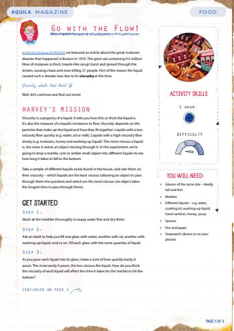 Aquila issue Experimenting with viscosity